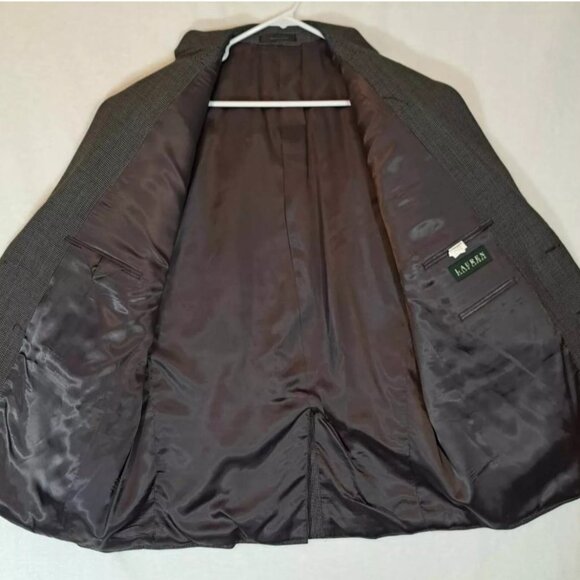 Lauren Ralph Lauren Blazer Mens 48R Gray Wool Two‎ Button Jacket - Picture 3 of 11